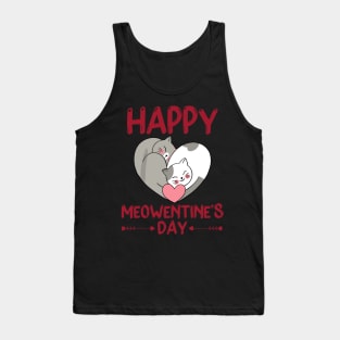 Valentines Day Happy Meowentine's Day Cat Lover Tank Top